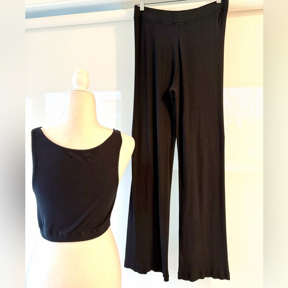 NAADAM 2PCs Midnight Cashmere Tank & Flare Pants - Picture 7 of 16